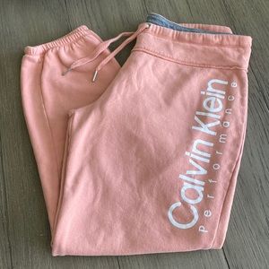 Womens Calvin Klein Performance sweats, size Large.